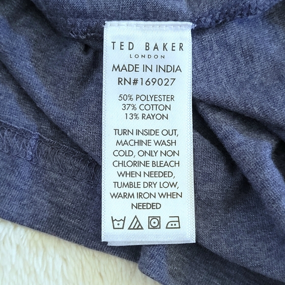 Ted Baker Heather Blue💙 Logo Tee👕 - NWT - Picture 6 of 13